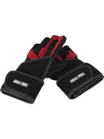 Gorilla Sports Rukavice vrátane bandáže, čierna/červená, S