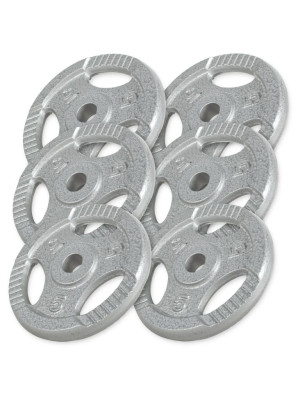 Gorilla Sport Sada záťažových kotúčov 6 x 5 kg, liatina