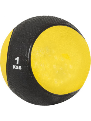 Gorilla Sports Medicinbal, žltý/čierny, 1 kg