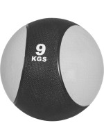 Gorilla Sports Medicinbal, sivý/čierny, 9 kg