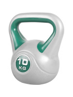 Gorilla Sports Kettlebell činka, vinylová, zelená, 10 kg
