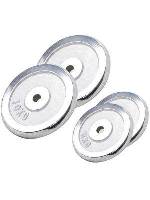 Gorilla Sports Sada chrómovaných záťažových kotúčov 30 kg