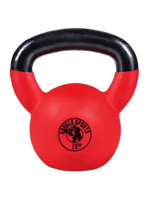 Gorilla Sports Kettlebell činka, pogumovaný povrch, 20 kg
