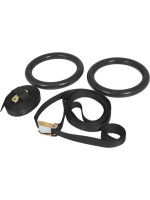 Gorilla Sports Gymnastické kruhy sada, čierne