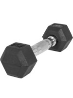 Gorilla Sports Šesťhranná pogumovaná činka, 2 kg