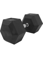 Gorilla Sports Šesťhranná pogumovaná činka, 37,5 kg