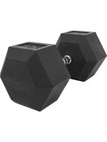 Gorilla Sports Šesťhranná pogumovaná činka, 40 kg