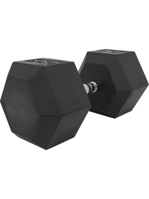 Gorilla Sports Šesťhranná pogumovaná činka, 50 kg