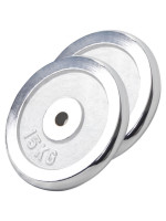 Gorilla Sports Sada chrómovaných kotúčov, 2 x 15 kg