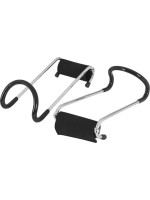 Gorilla Sports Posilňovacie háky 12 x 8 cm, chróm, 2 ks