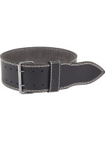 Gorilla Sports Masívny kožený posilňovací opasok, čierny, S