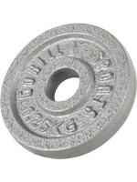 Gorilla Sports Liatinový záťažový kotúč, strieborný, 1,25 kg