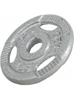 Gorilla Sports Liatinový záťažový kotúč, strieborný, 1,25 kg