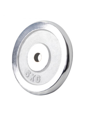Gorilla Sports Záťažový kotúč, chrómovaný, 5 kg