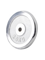 Gorilla Sports Záťažový kotúč, chrómovaný, 20 kg