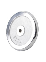 Gorilla Sports Záťažový kotúč, chrómovaný, 25 kg