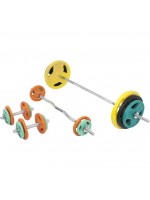 Gorilla Sports Sada činiek s liatinovými kotúčmi, 108 kg
