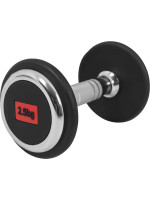 Gorilla Sports Jednoručná činka z liatiny, pogumovaná, 2,5 kg