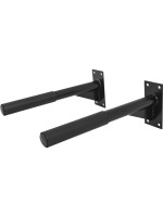 Čierne nástenné bradlá Gorilla Sports, 350 kg, oceľové