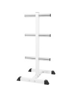 Gorilla Sports Stojan na olympijské kotúče 112 cm, biely