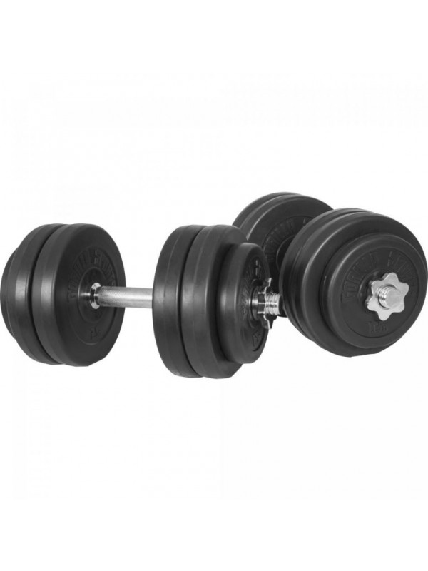 Gorilla Sports Sada činiek s plastovými kotúčmi, 30 kg