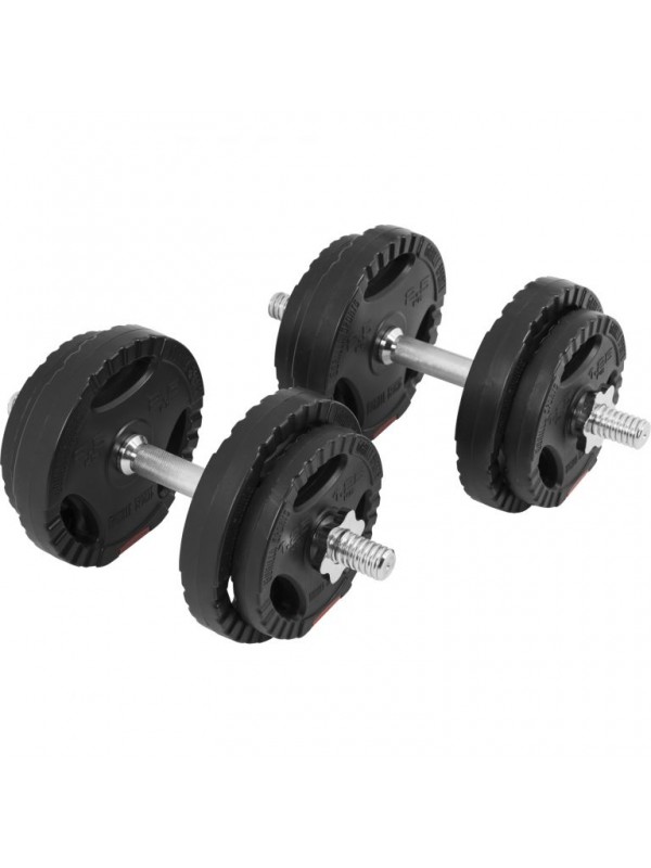 Gorilla Sports Súprava jednoručných činiek, pogumovaná, 20 kg