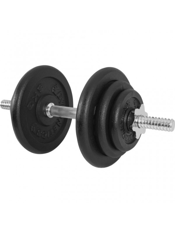 Gorilla Sports sada liatinových činiek, 25mm, 20kg