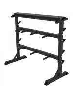 Gorilla Sports Stojan na závažie a činky 30/31 mm, čierny