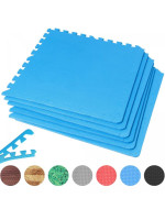 Gorilla Sports Sada ochranných podložiek s koncovkami, modrá