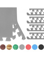 Gorilla Sports Zakončenie pre ochranné podložky, sivá, 8 ks