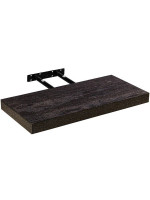 Stilista nástenná polica Volato, 50 cm, tmavé drevo