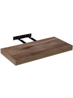 Stilista nástenná polica Volato, 30 cm, tmavé drevo