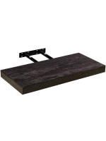 STILISTA Nástenná polica Volato, tmavé drevo, 30 cm