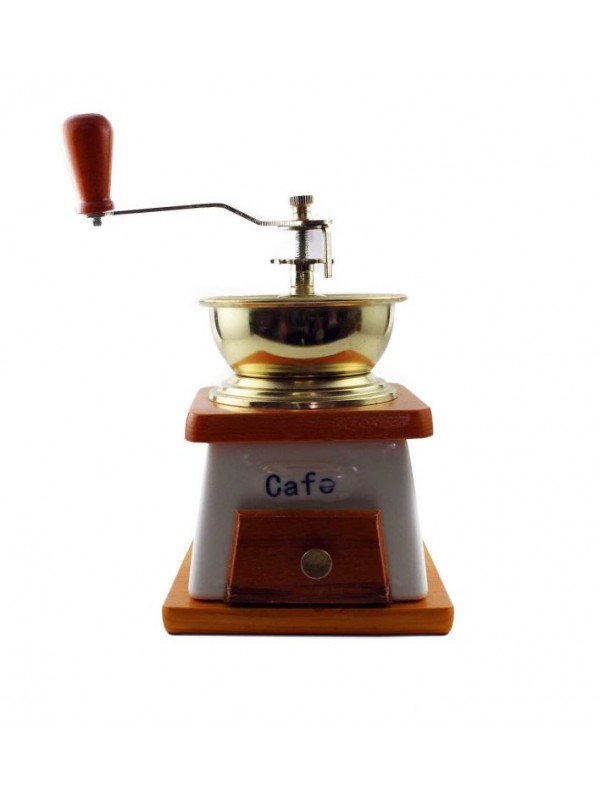 Keramický mlynček na kávu v retro štýle, 20 x 10 x 10 cm