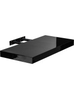 Stilista nástenná polica Volato, 60 cm, lesklá čierna