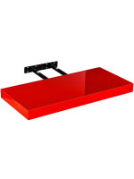 Stilista nástenná polica Volato, 80 cm, lesklá červená