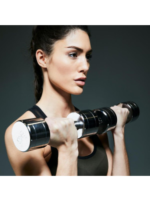 Gorilla Sports Pochrómované jednoručné činky, 2 x 3 kg