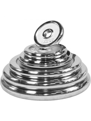 Gorilla Sports Sada činiek z chrómu, 100 kg