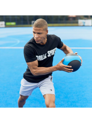 Gorilla Sports Medicinbal, žltý/čierny, 1 kg