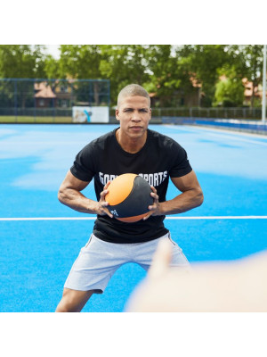 Gorilla Sports Medicinbal, žltý/čierny, 1 kg