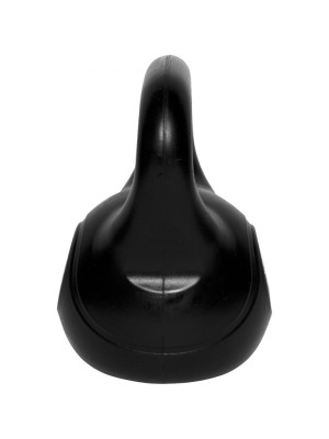 Gorilla Sports Kettlebell činka, plast, čierna, 18 kg