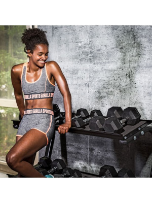 Gorilla Sports Šesťhranná pogumovaná činka, 50 kg