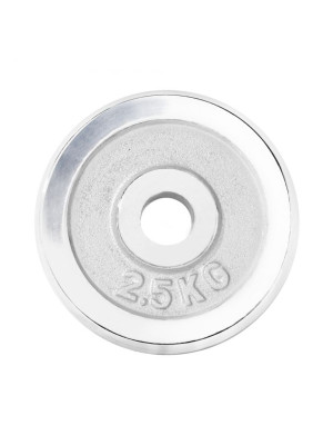 Gorilla Sports Záťažový kotúč, chrómovaný, 2,5 kg