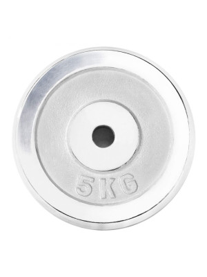 Gorilla Sports Záťažový kotúč, chrómovaný, 5 kg