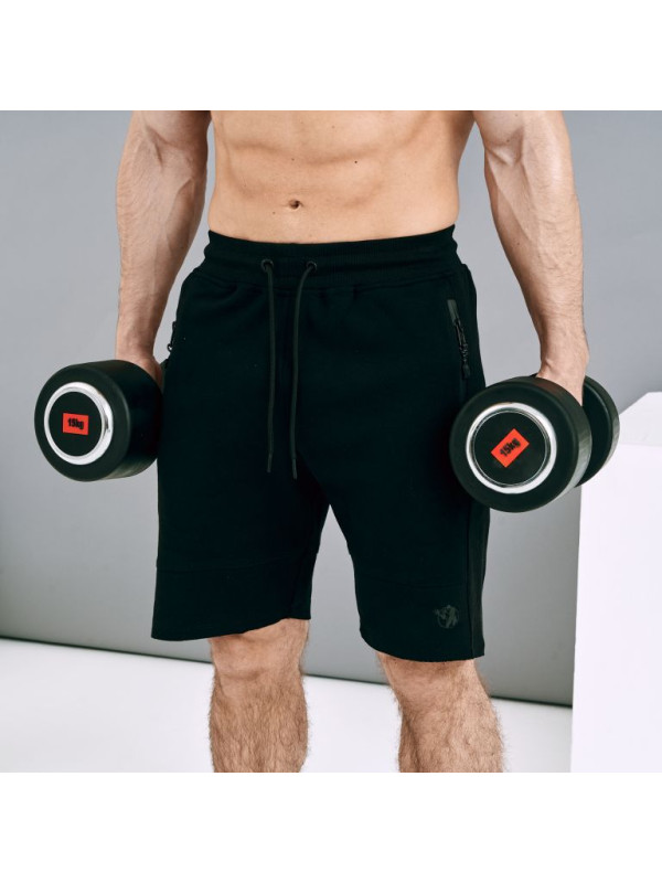 Gorilla Sports Liatinová pogumovaná jednoručná činka, 15 kg