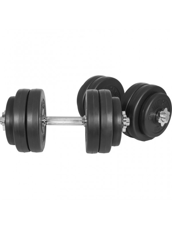 Gorilla Sports Sada činiek s plastovými kotúčmi, 30 kg