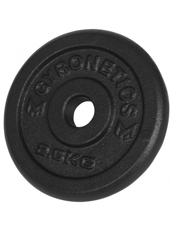 Gorilla Sports Sada liatinových činiek, 25 mm, 15 kg