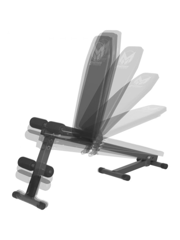 Gyronetics Multifunkčná polohovateľná lavica, 120 cm, čierna