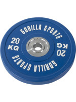 Gorilla Sports Záťažový kotúč, pogumovaný, 20 KG