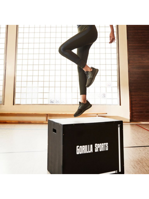 Gorilla Sports Plyobox v čiernej farbe